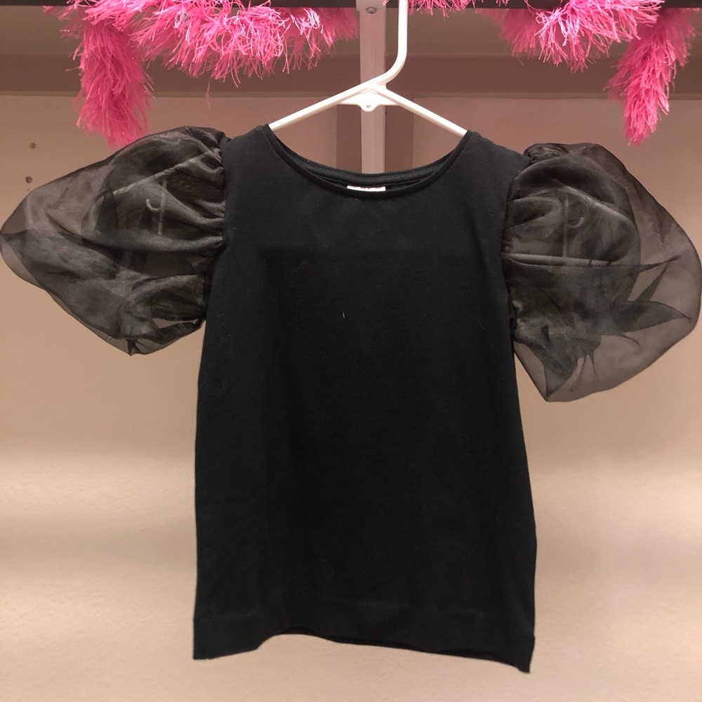 Zara puffy sleeve t-shirt
